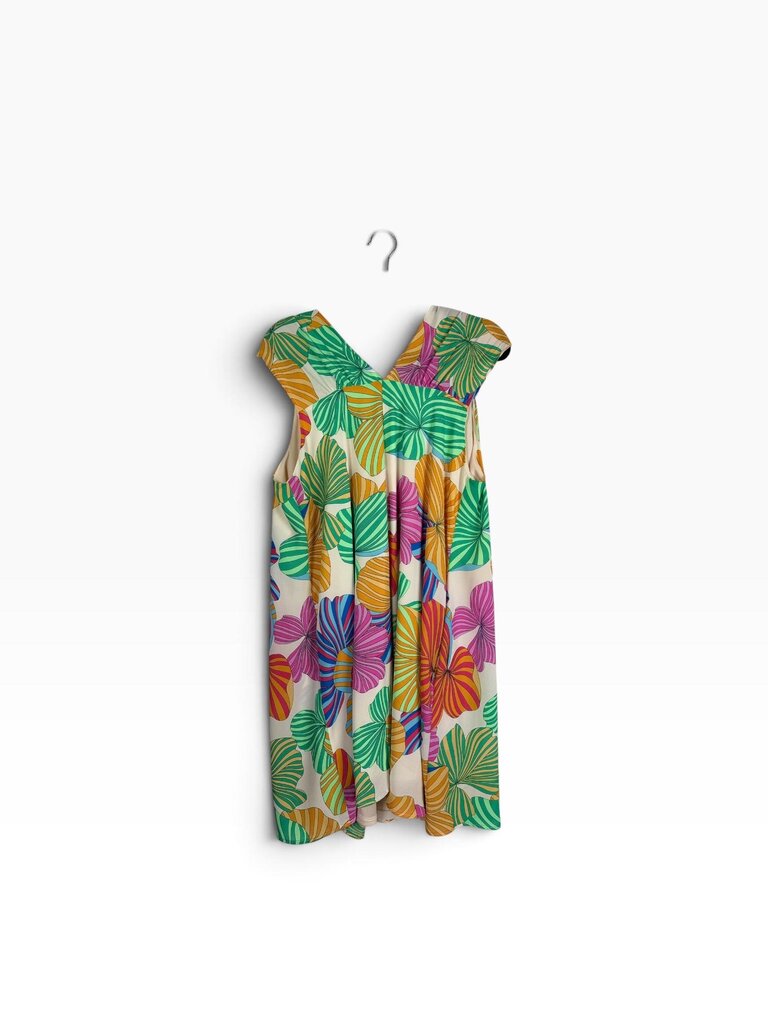 ADRIENNE NEON FLORAL SHIFT DRESS