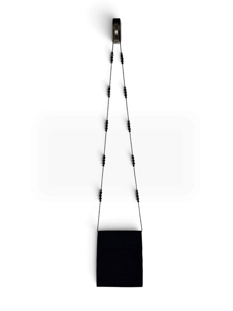 MARIELL BEADED SATIN CROSSBODY
