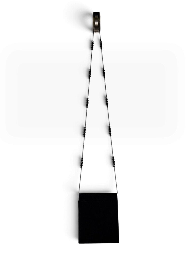 MARIELL BEADED SATIN CROSSBODY