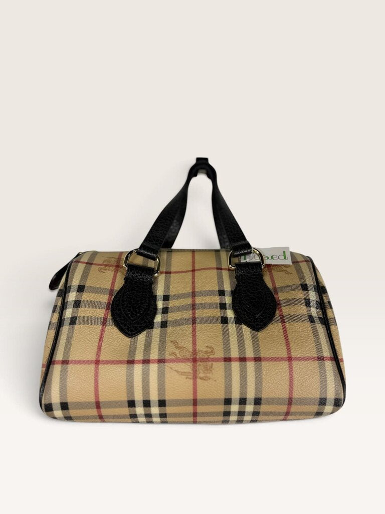 BURBERRY HAYMARKET BOSTON PLAID BAG