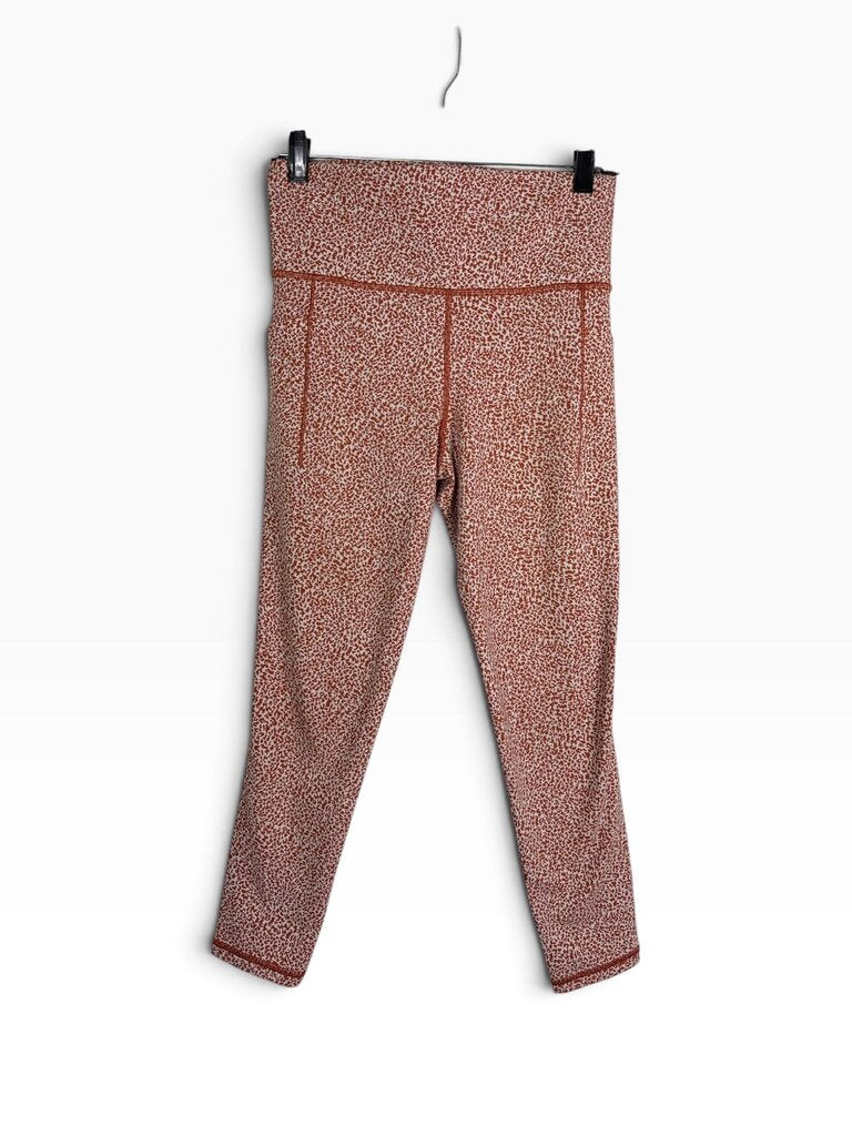 ATHLETA CROPPED CHEETAH PRINT LEGGINGS