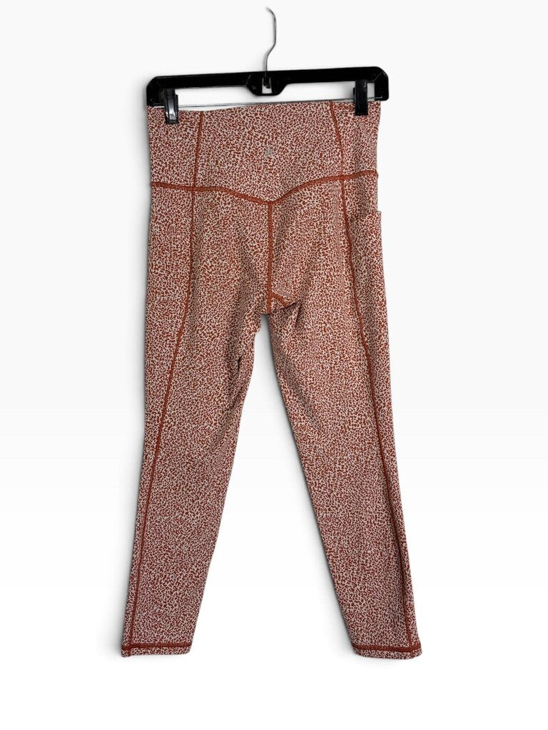 ATHLETA CROPPED CHEETAH PRINT LEGGINGS