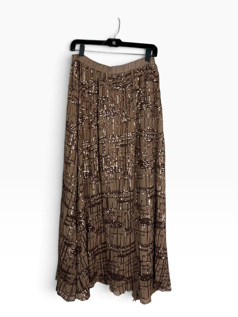 EN SAISON SHIMMER MIDI SKIRT