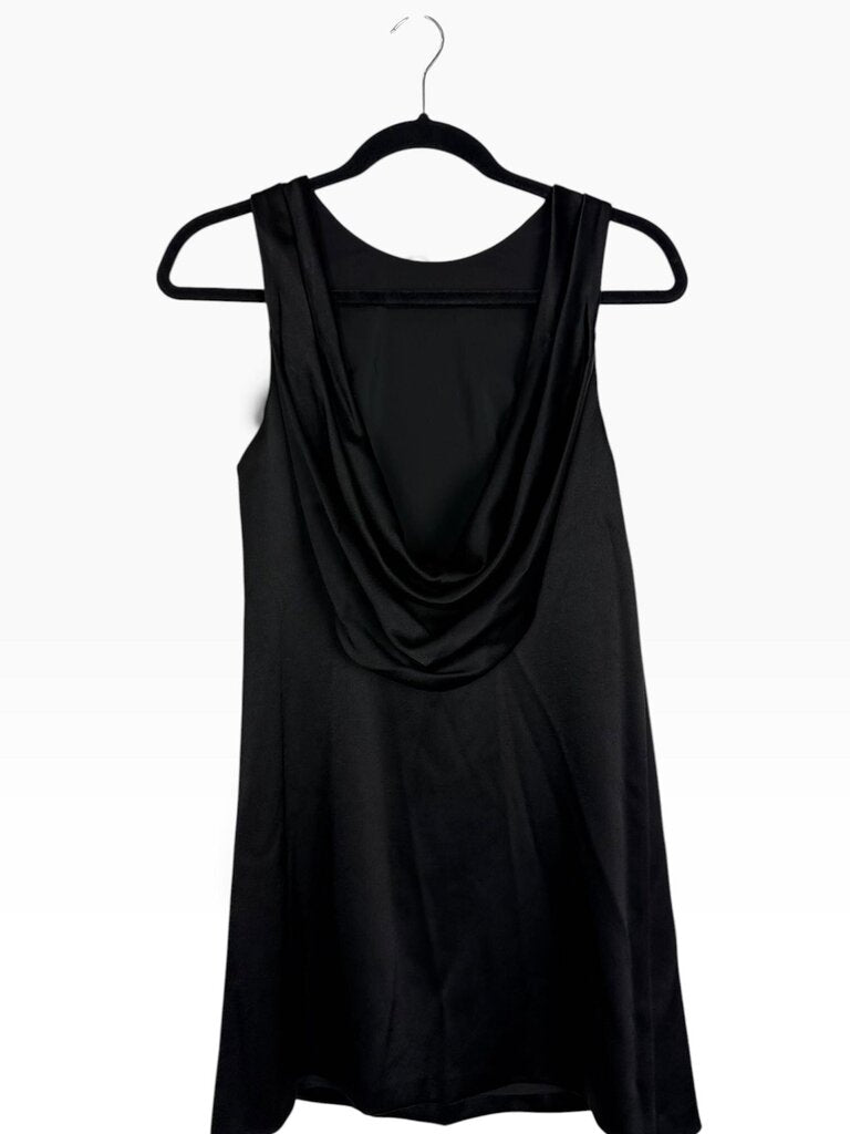 ALICE & OLIVIA SATIN OPEN BACK MINI DRESS