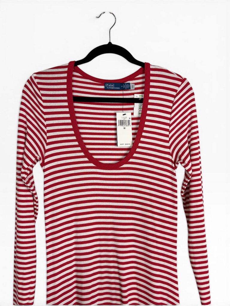 POLO BY RALPH LAUREN STRIPED MAXI DRESS
