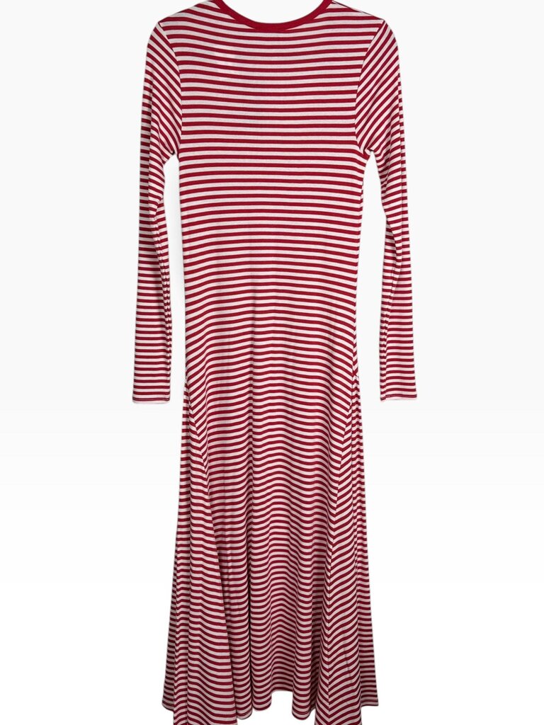 POLO BY RALPH LAUREN STRIPED MAXI DRESS
