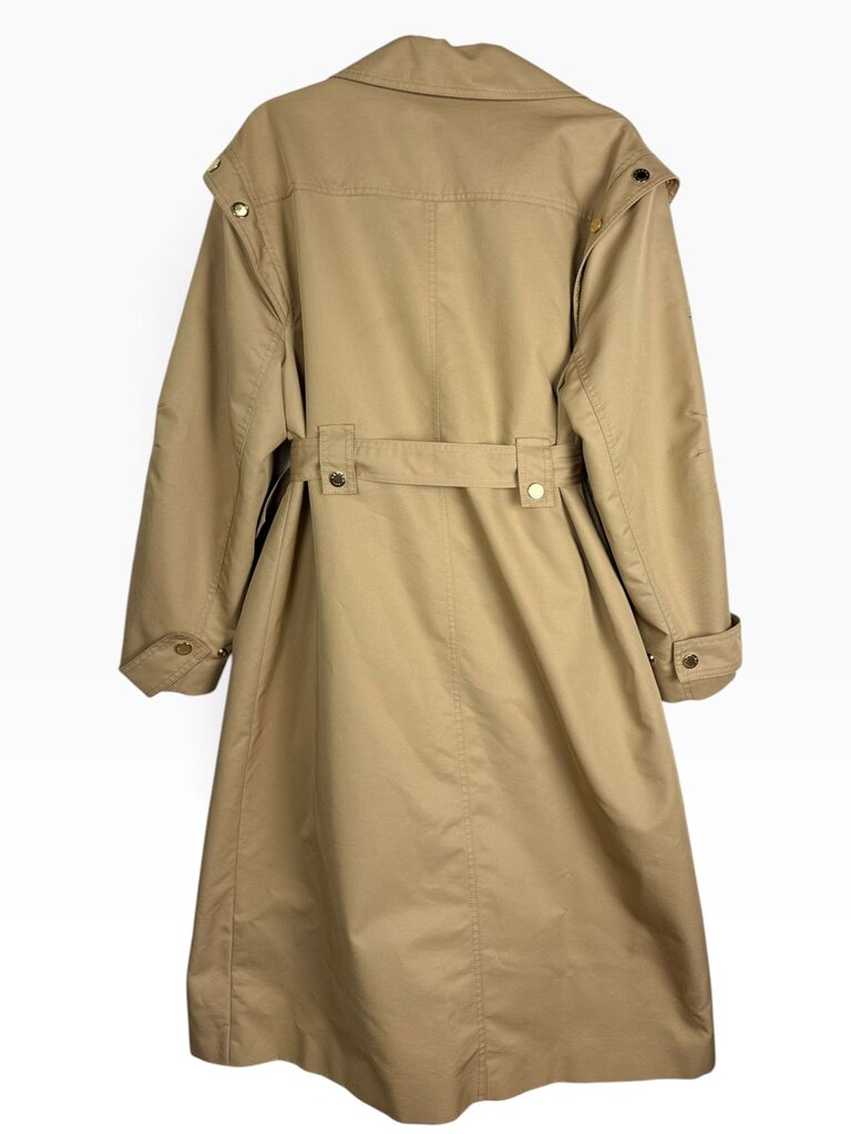 SANDRO DOUBLE BREASTED BELTED TRENCH COAT