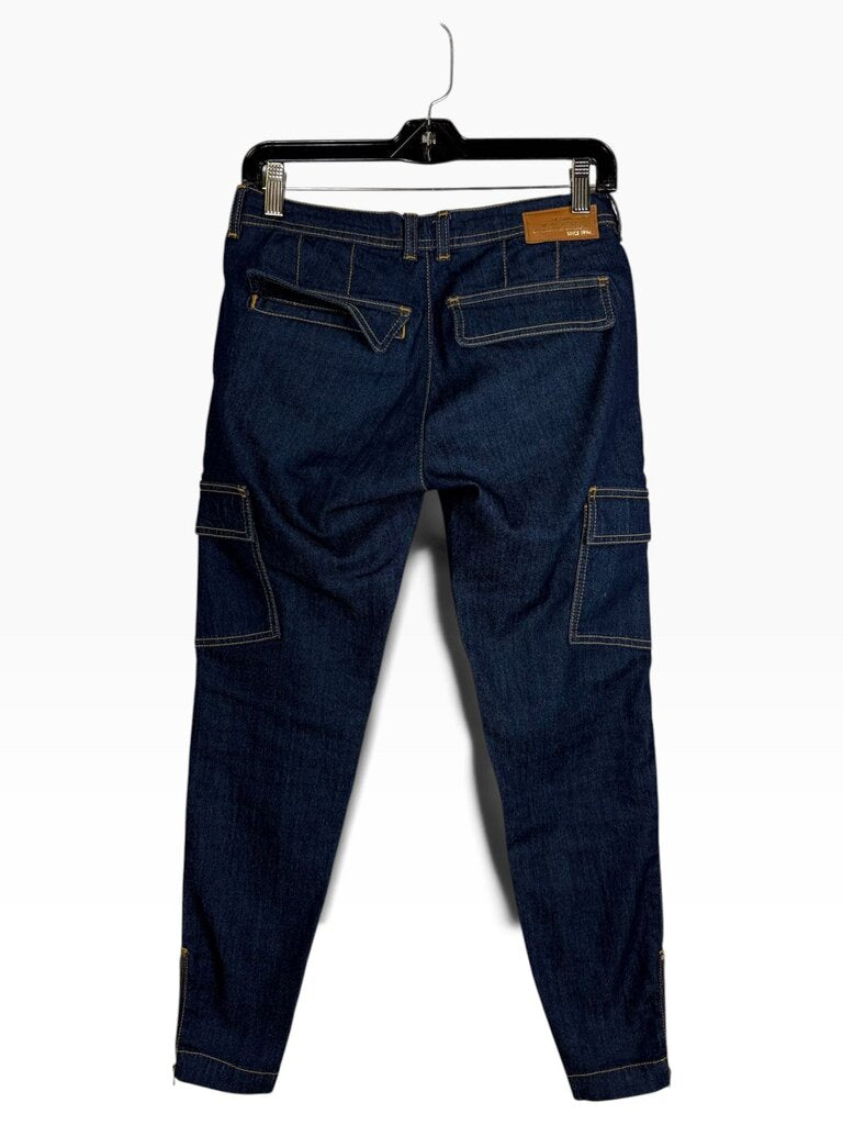 DOLCE & GABBANNA CARGO STYLE ZIP SKINNY JEANS