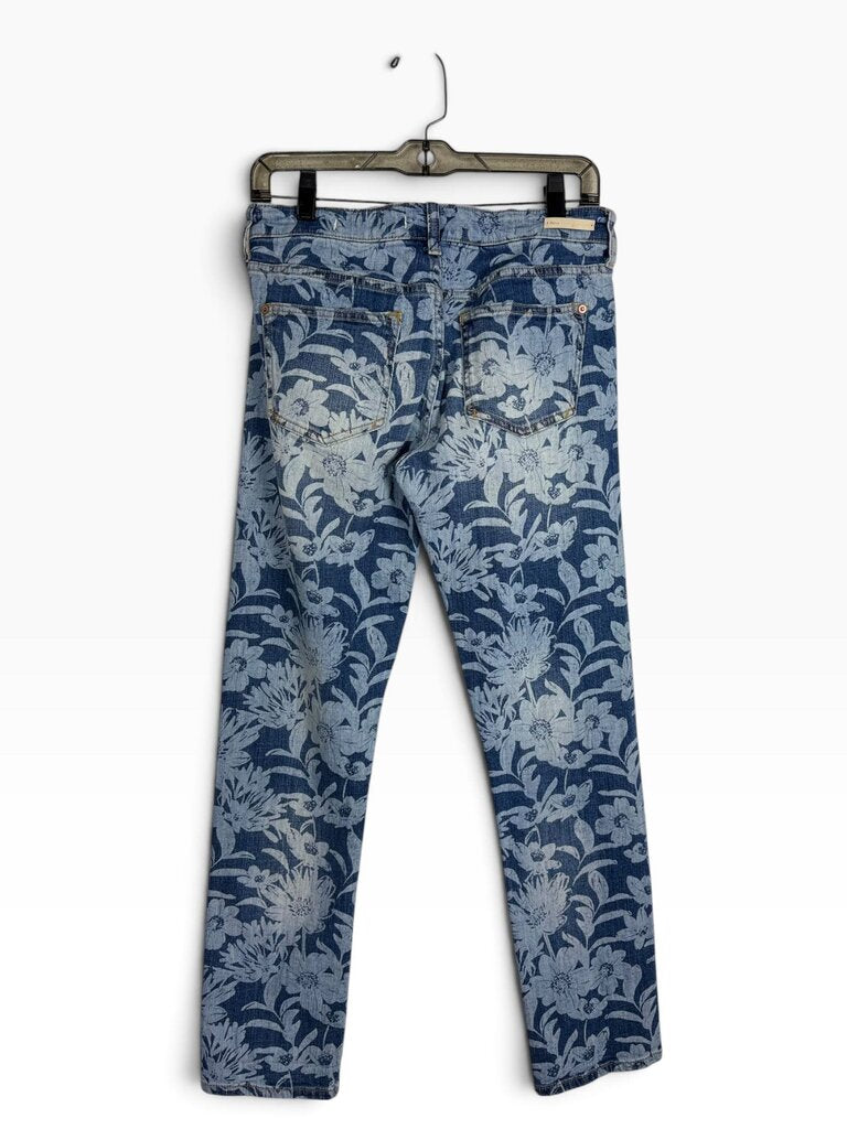 PILCRO FLORAL SLIM BOYFRIEND JEANS