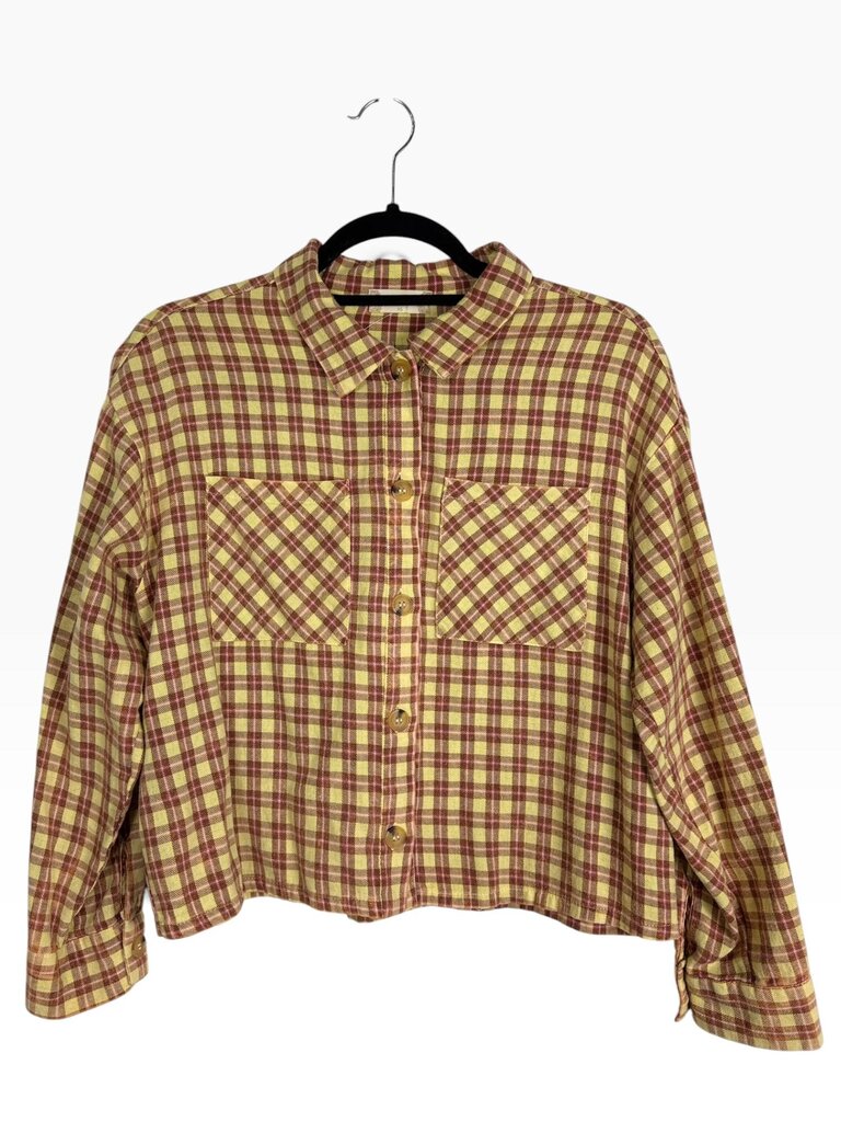ALTAR'D STATE CROPPED PLAID FLANNEL