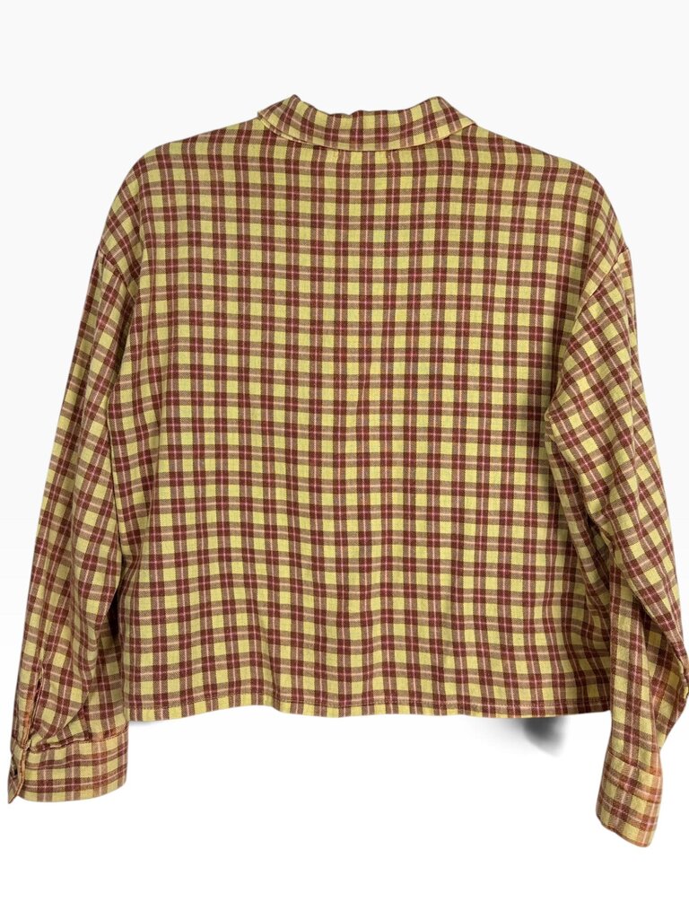 ALTAR'D STATE CROPPED PLAID FLANNEL