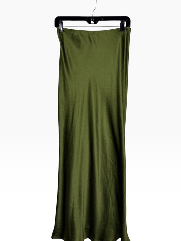 VICTORIA'S SECRET LACE TRIM SATIN MAXI SKIRT