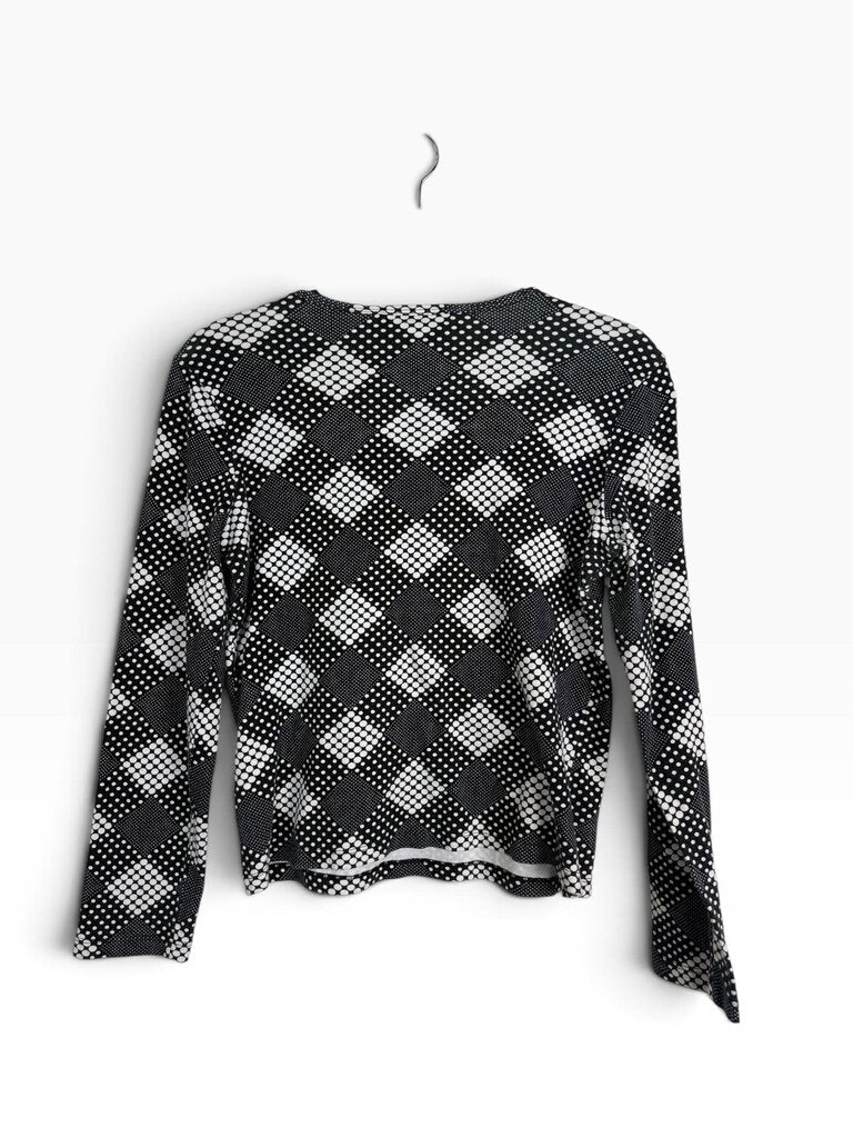 JONES NEW YORK POLKA DOT CHECK TOP