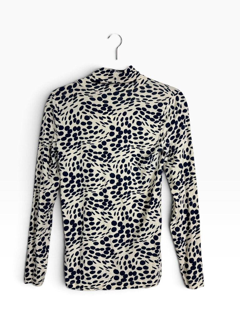 J.CREW SPECKLE PRINT TURTLENECK