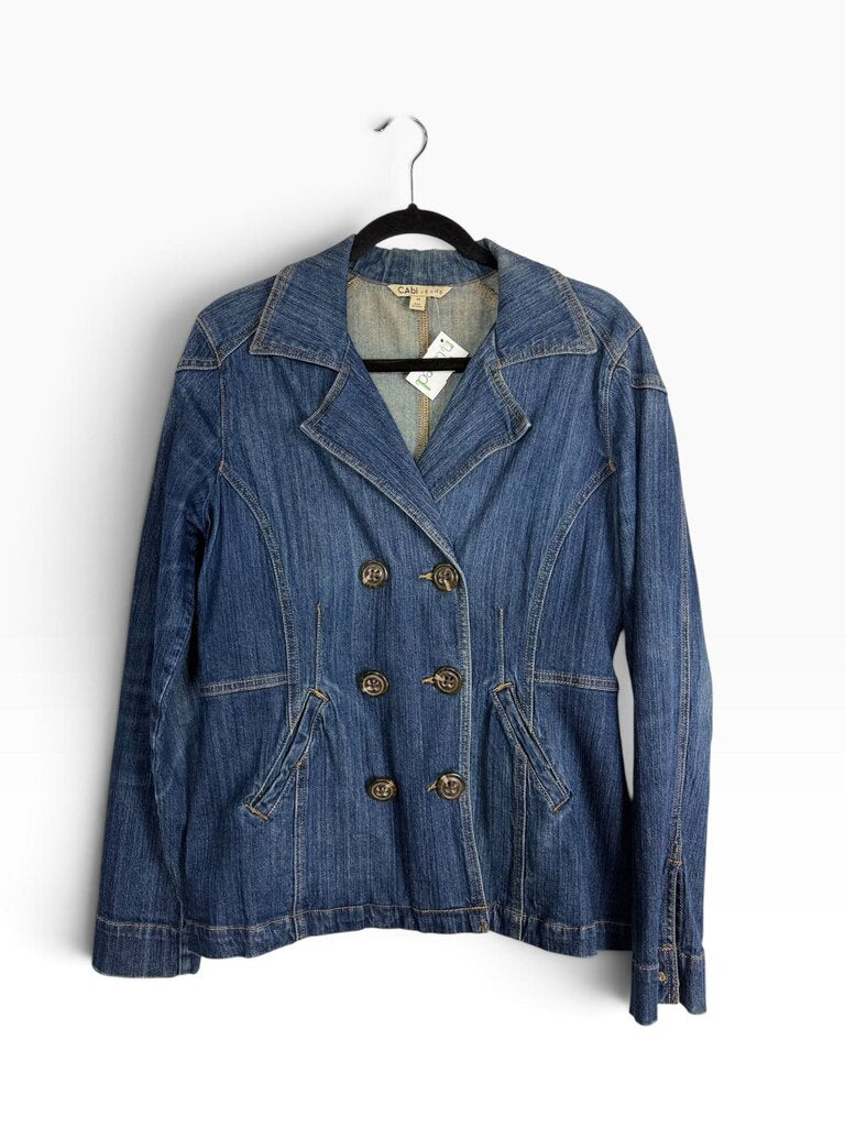CABI DOUBLE BREASTED DENIM JACKET