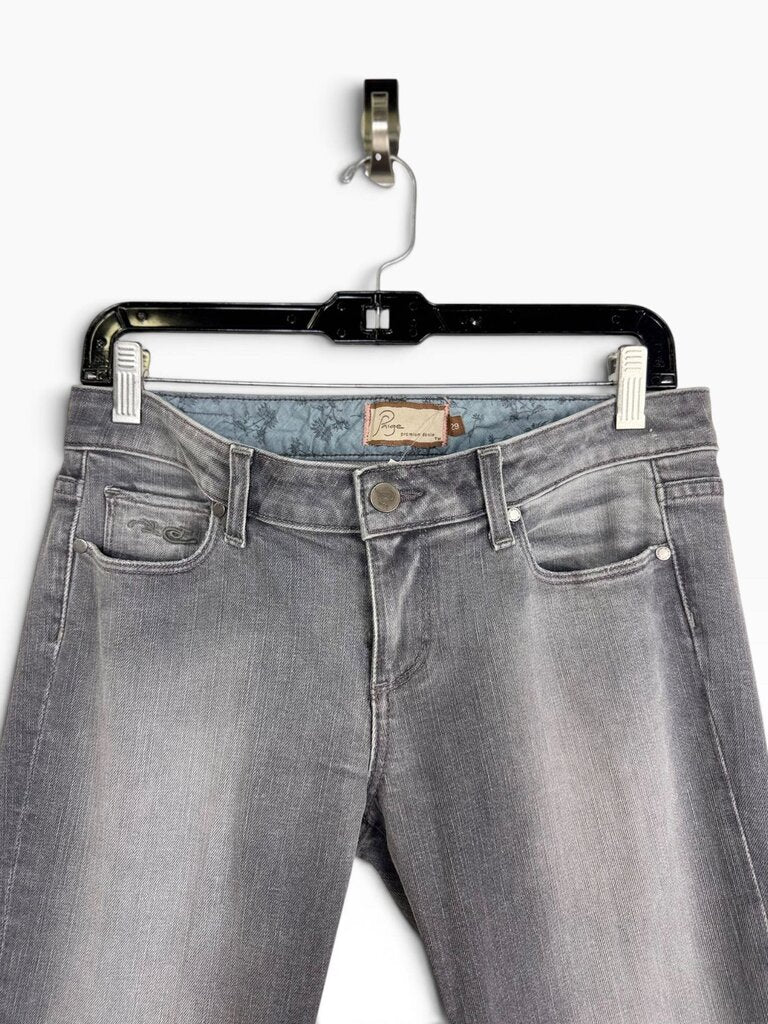 PAIGE LOW RISE STRAIGHT LEG JEANS