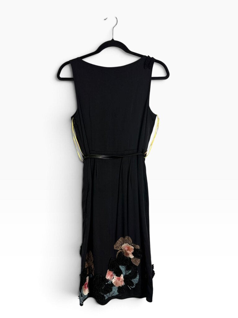 CATHERINE MALANDRINO SILK BLEND FLORAL DRESS