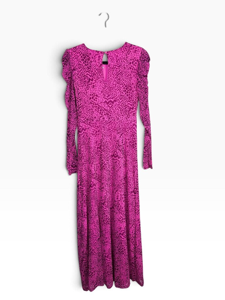 LILLY PULITZER CHEETAH PRINT MESH MAXI DRESS