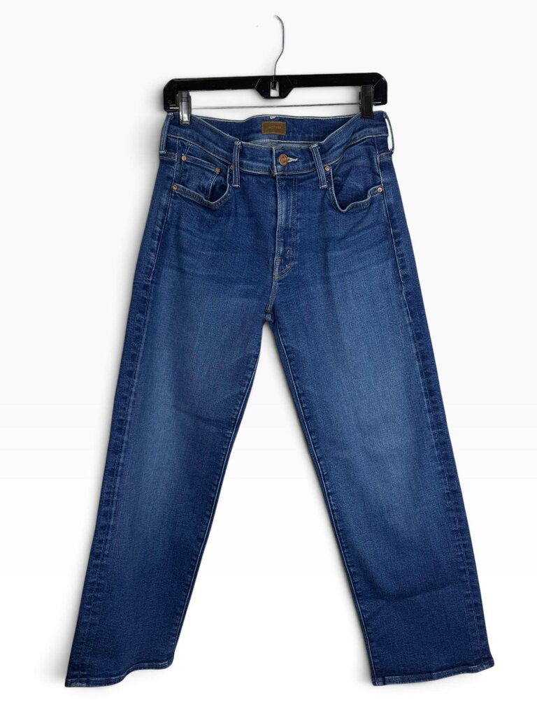 MOTHER MID RISE STRAIGHT LEG JEANS
