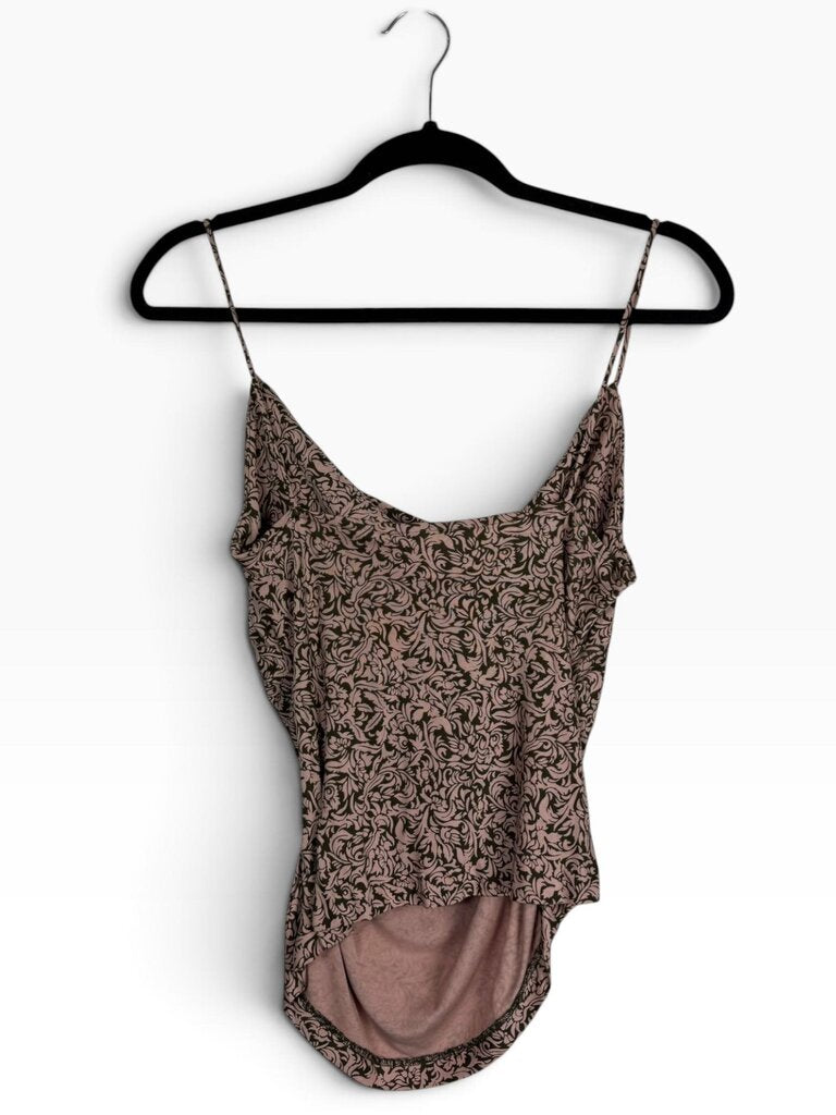 DIANE VON FURSTENBURG SILK PAISLEY TANK
