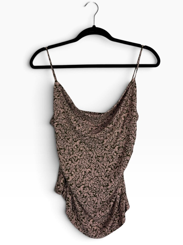 DIANE VON FURSTENBURG SILK PAISLEY TANK