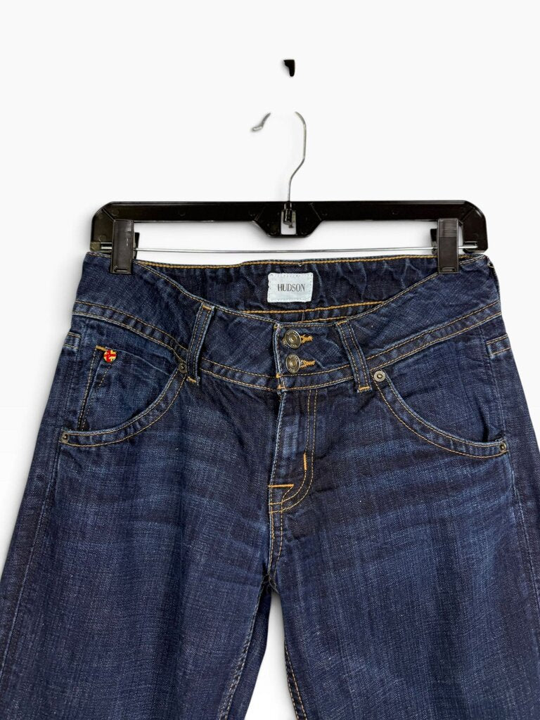 HUDSON LOW RISE FLARE JEANS
