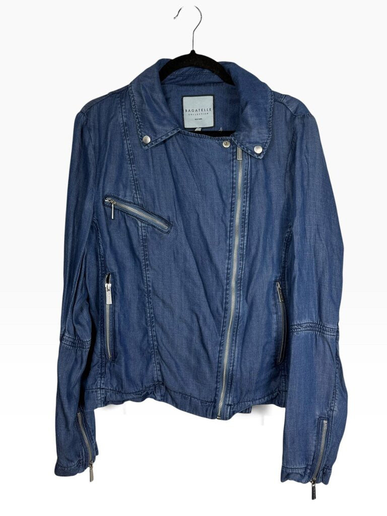 BAGATELLE DENIM MOTO JACKET