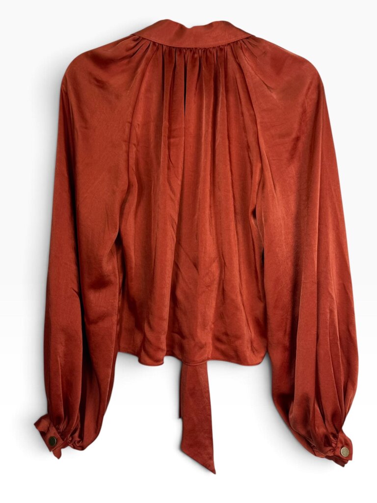 RAMY BROOK SATIN TIE TOP