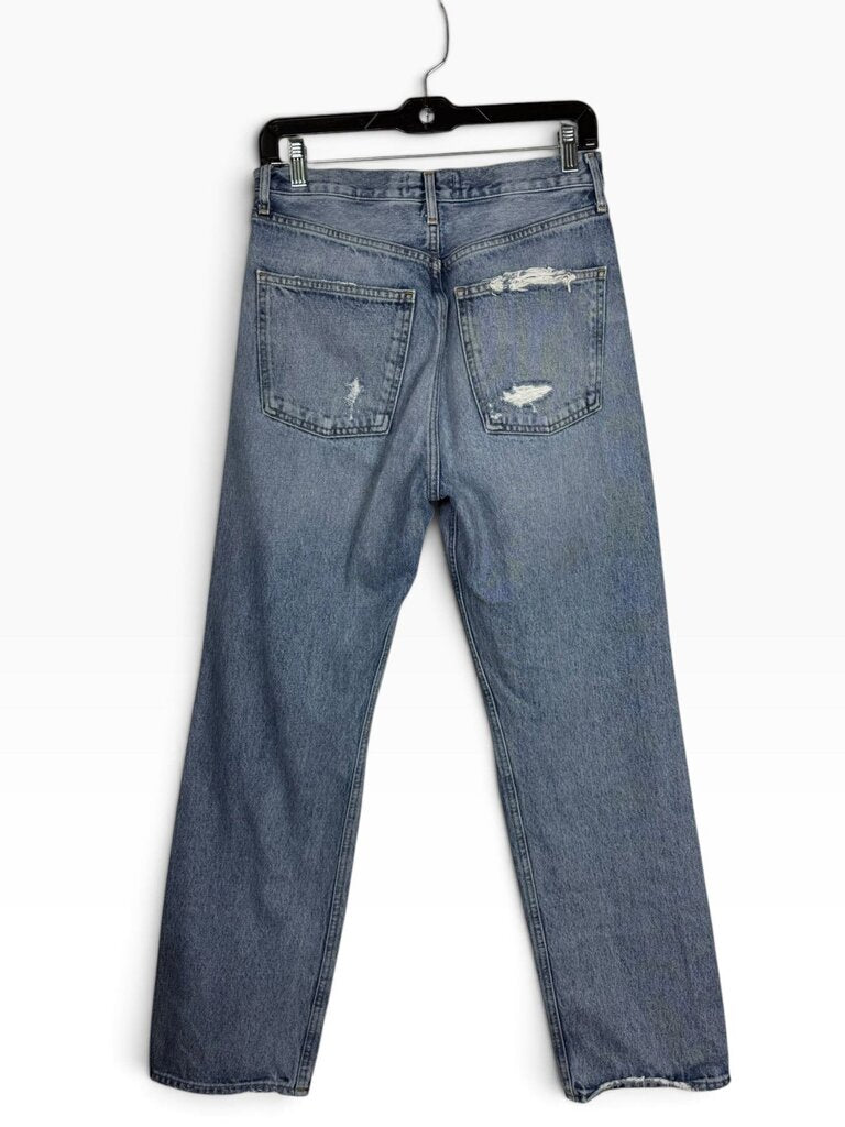 AGOLDE HIGH RISE DISTRESSED JEANS