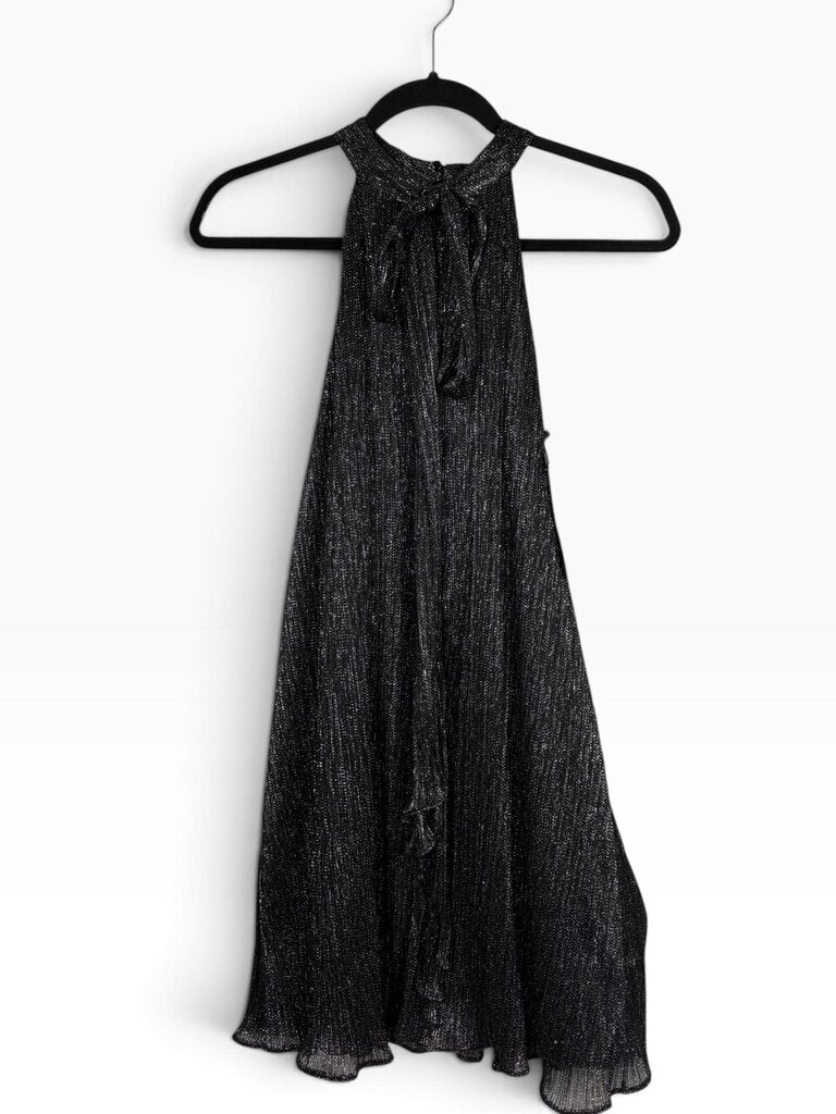 ZARA HALTER SHIMMER DRESS