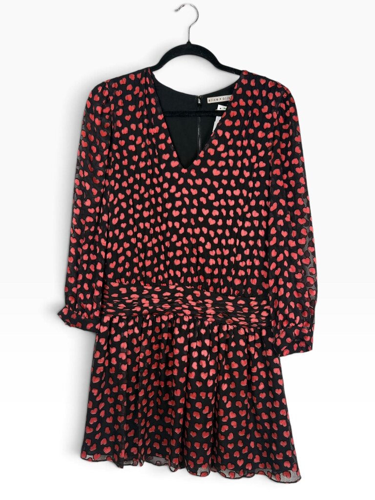 ALICE & OLIVIA MINI HEART PRINT DRESS
