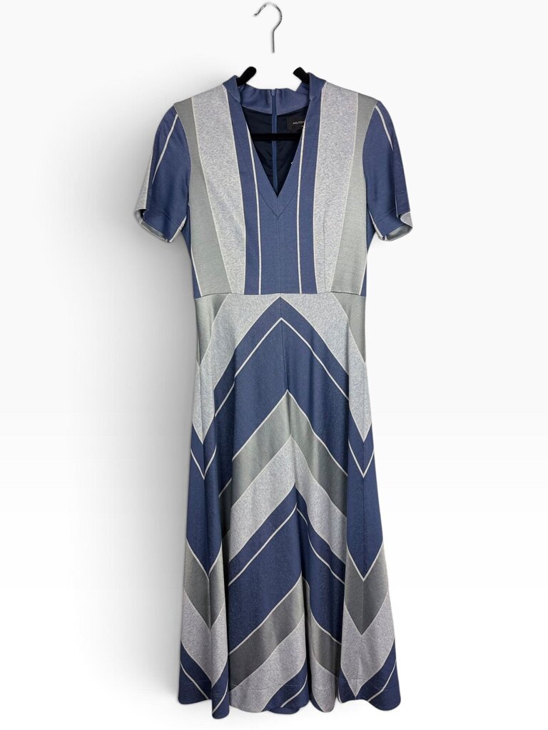 HILTON HOLLIS STRIPED MIDI DRESS