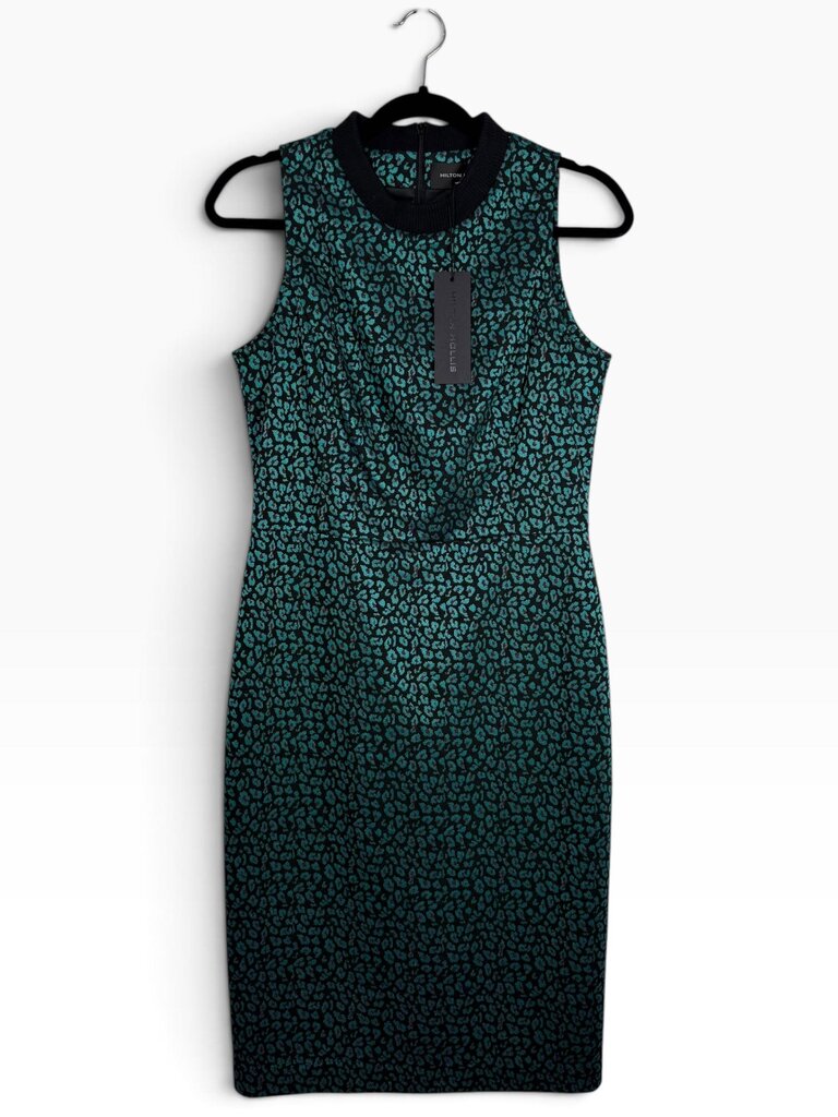 HILTON HOLLIS CHEETAH PRINT SHEATH DRESS