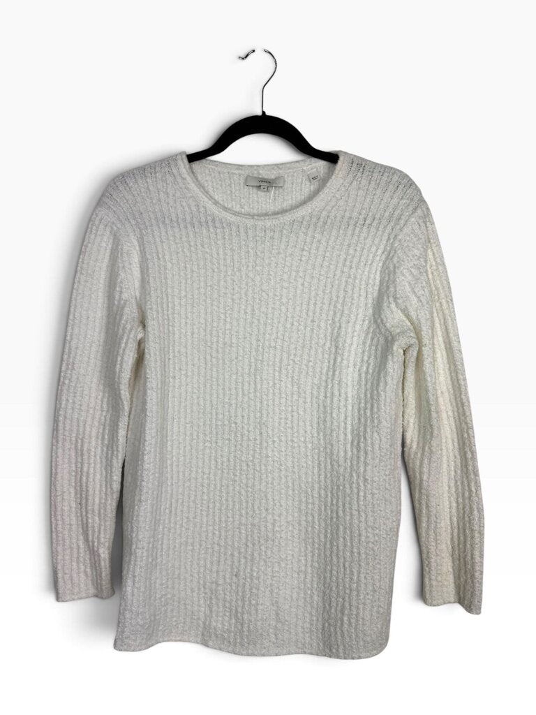 VINCE COTTON BLEND KNIT SWEATER