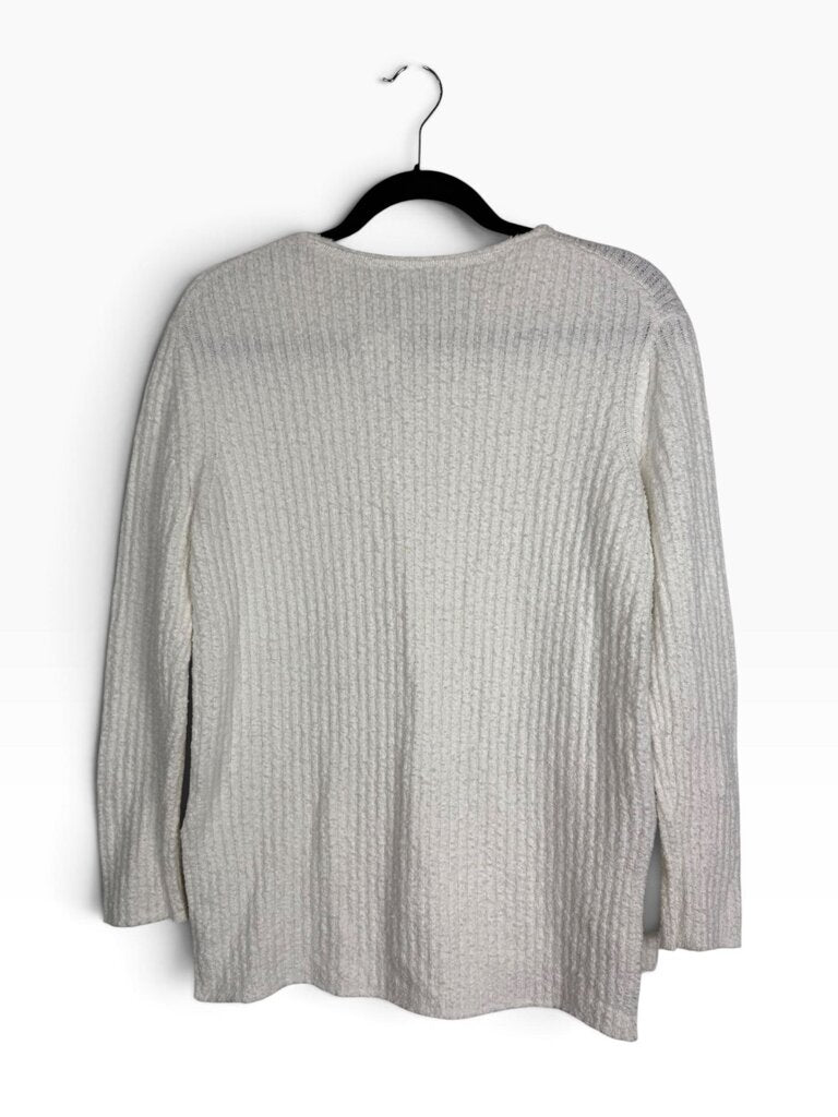 VINCE COTTON BLEND KNIT SWEATER