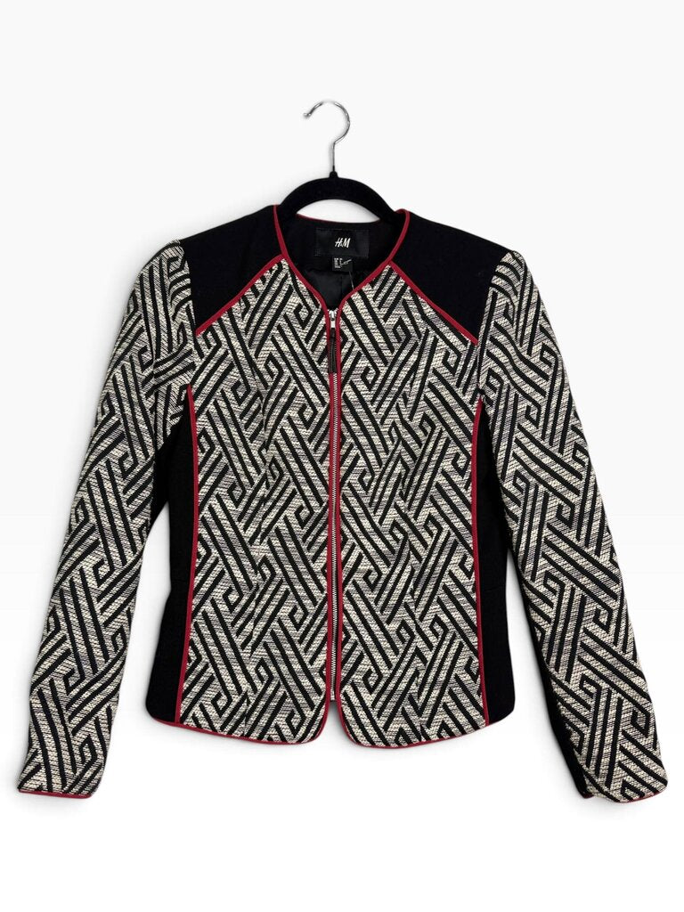 H&M GEOMMETRICAL PRINT JACKET