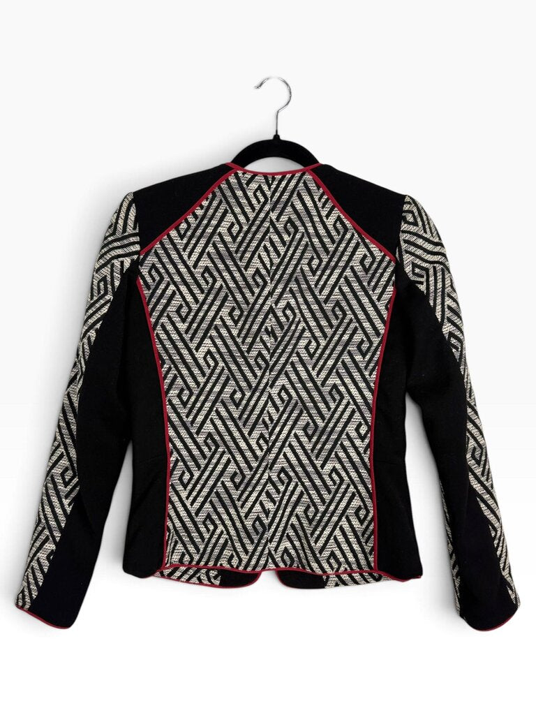 H&M GEOMMETRICAL PRINT JACKET
