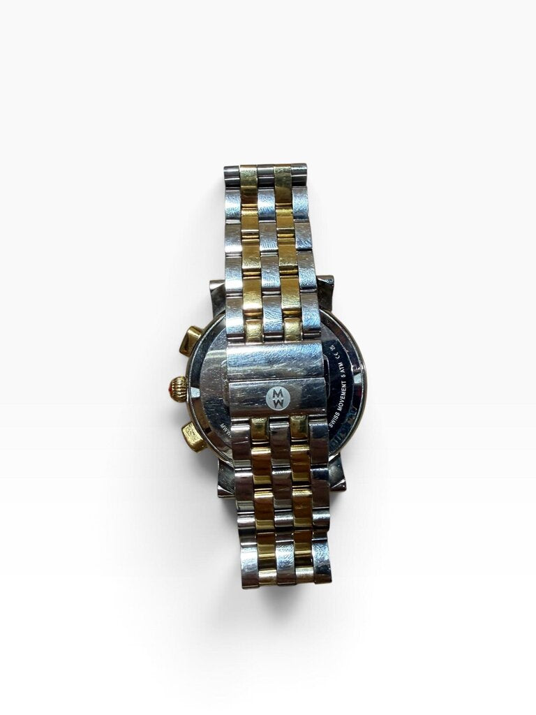 MICHELE "DIAMOND ACCENT TWO TONE SPORT SAIL" WATCH
