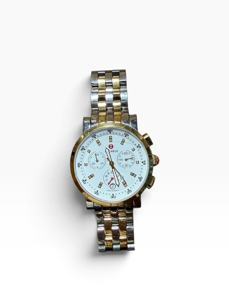 MICHELE "DIAMOND ACCENT TWO TONE SPORT SAIL" WATCH