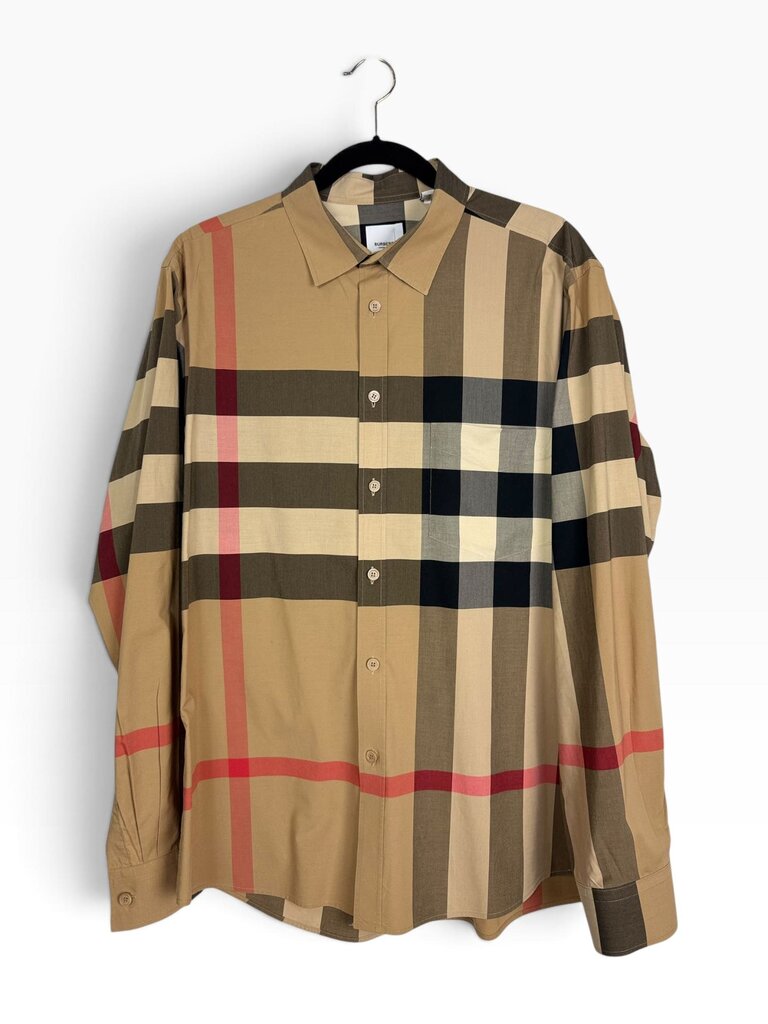 BURBERRY CHECK BUTTON DOWN