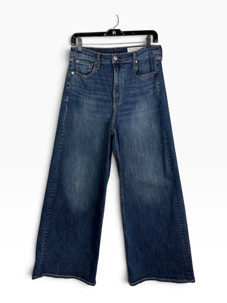 RAG & BONE "SOFIA HIGH RISE ANKLE ULTRA WIDE " JEANS