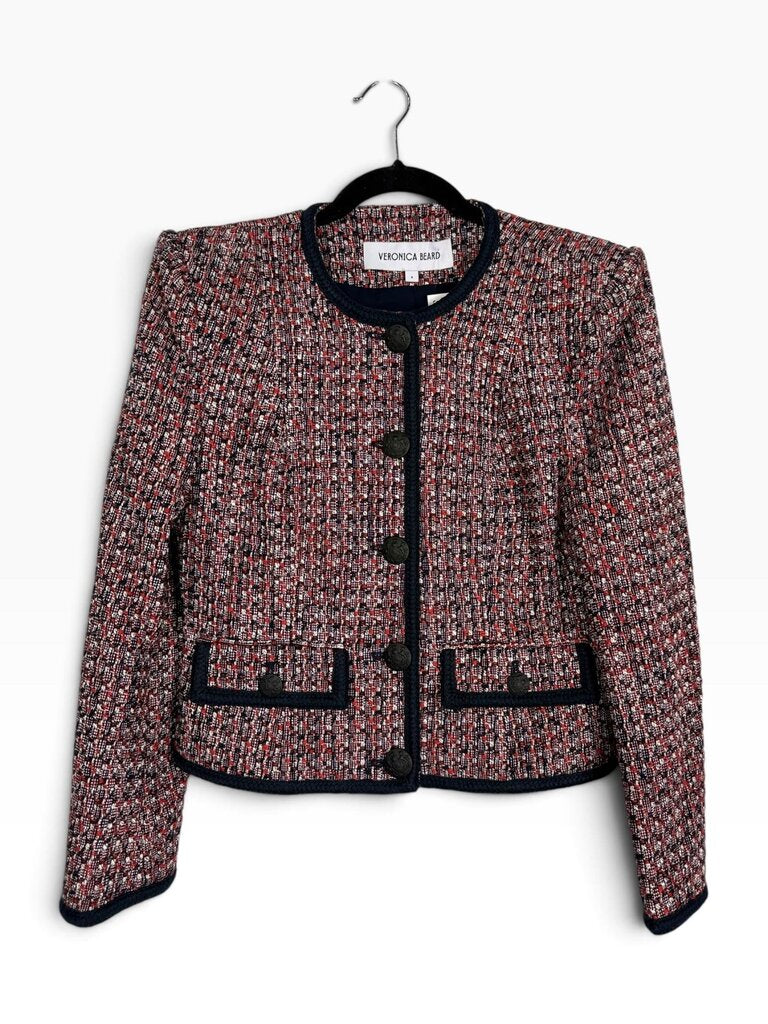 VERONICA BEARD TWEED BUTTON BLAZER