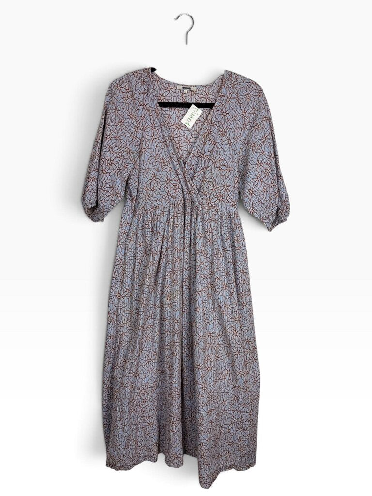 MADEWELL FLORAL MIDI DRESS