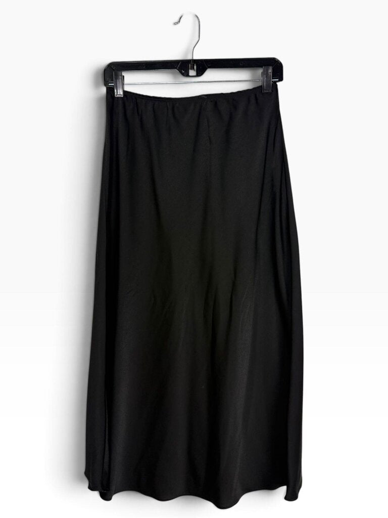 1. STATE SATIN MIDI SKIRT