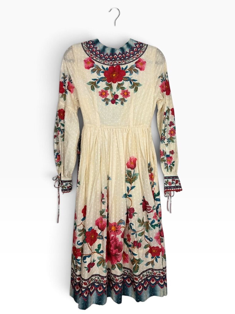 NWT FARM RIO FLORAL WRAP MIDI DRESS