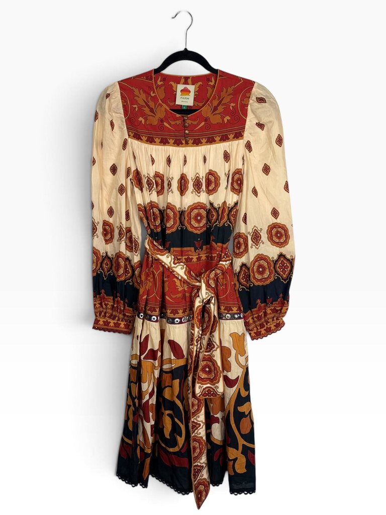 FARM RIO MEDALLION PRINT DRESS