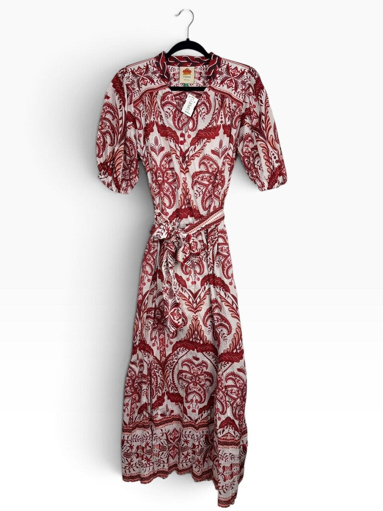 FARM RIO PAISLEY PRINT DRESS