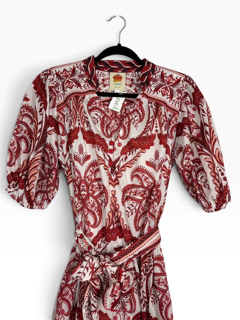 FARM RIO PAISLEY PRINT DRESS