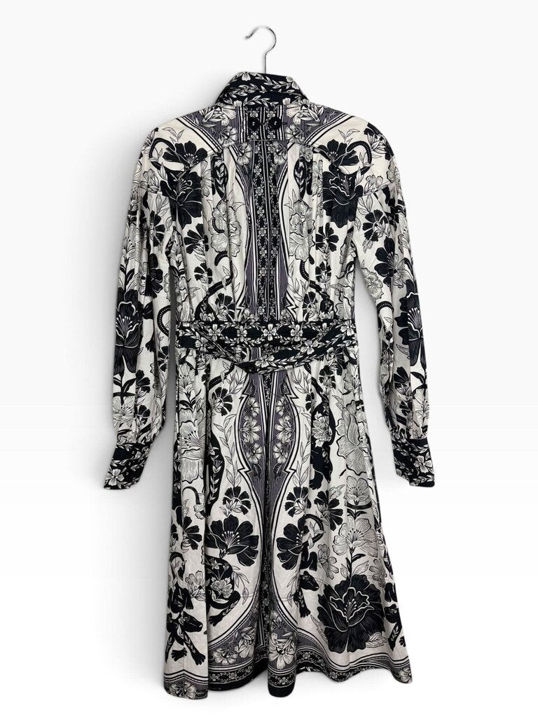 FARM RIO FLORAL SHIRT DRESS