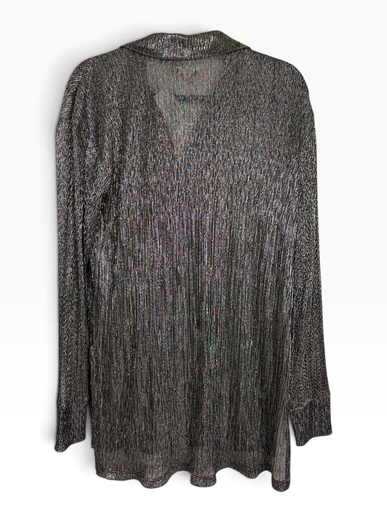 PILCRO LONG METALLIC BUTTON DOWN